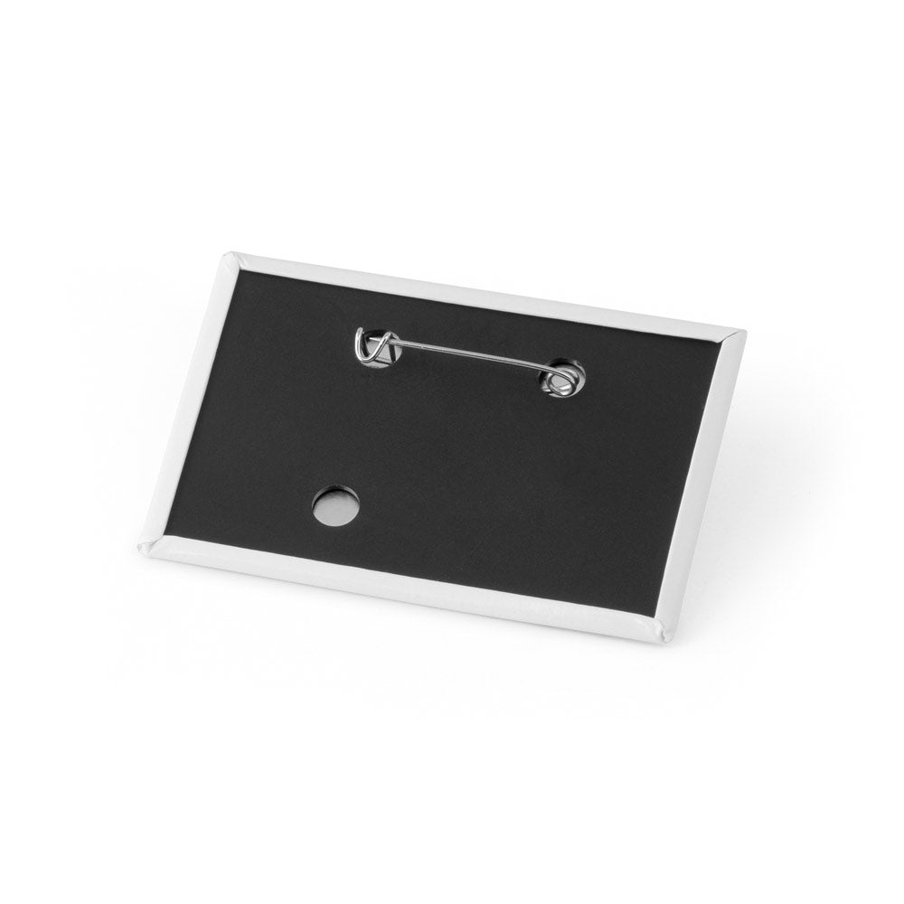 Button P'in 14. Button P'in 14. Horizontal Rectangular Pin Badge