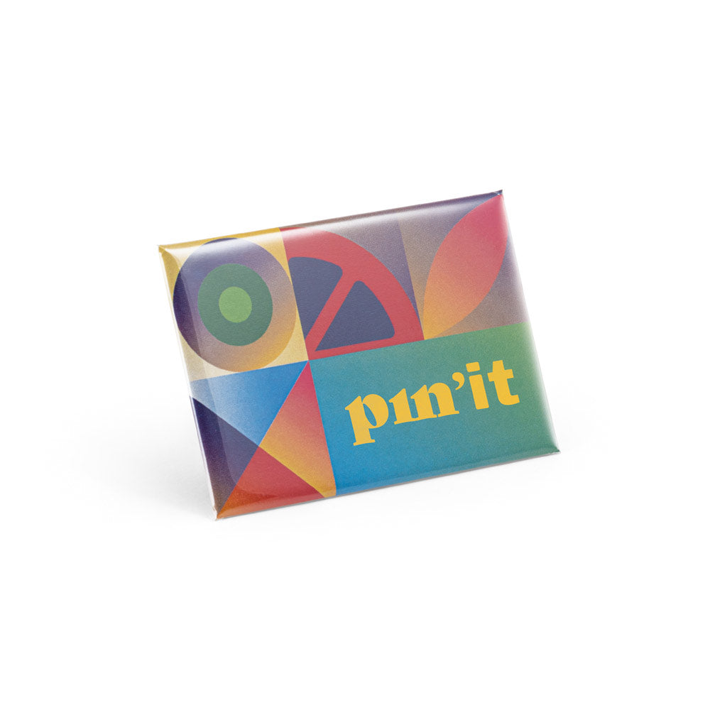 Button P'in 15. Button P'in 15. Magnetic Rectangular Badge