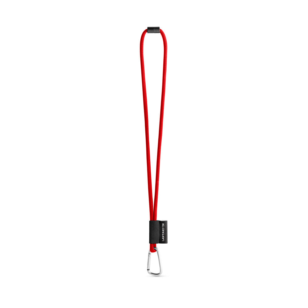 Set Lanyard Tube Long (Ø 7 Mm) With D-Shape Carabiner 55 Mm And Safety Lock Ø 7 Mm