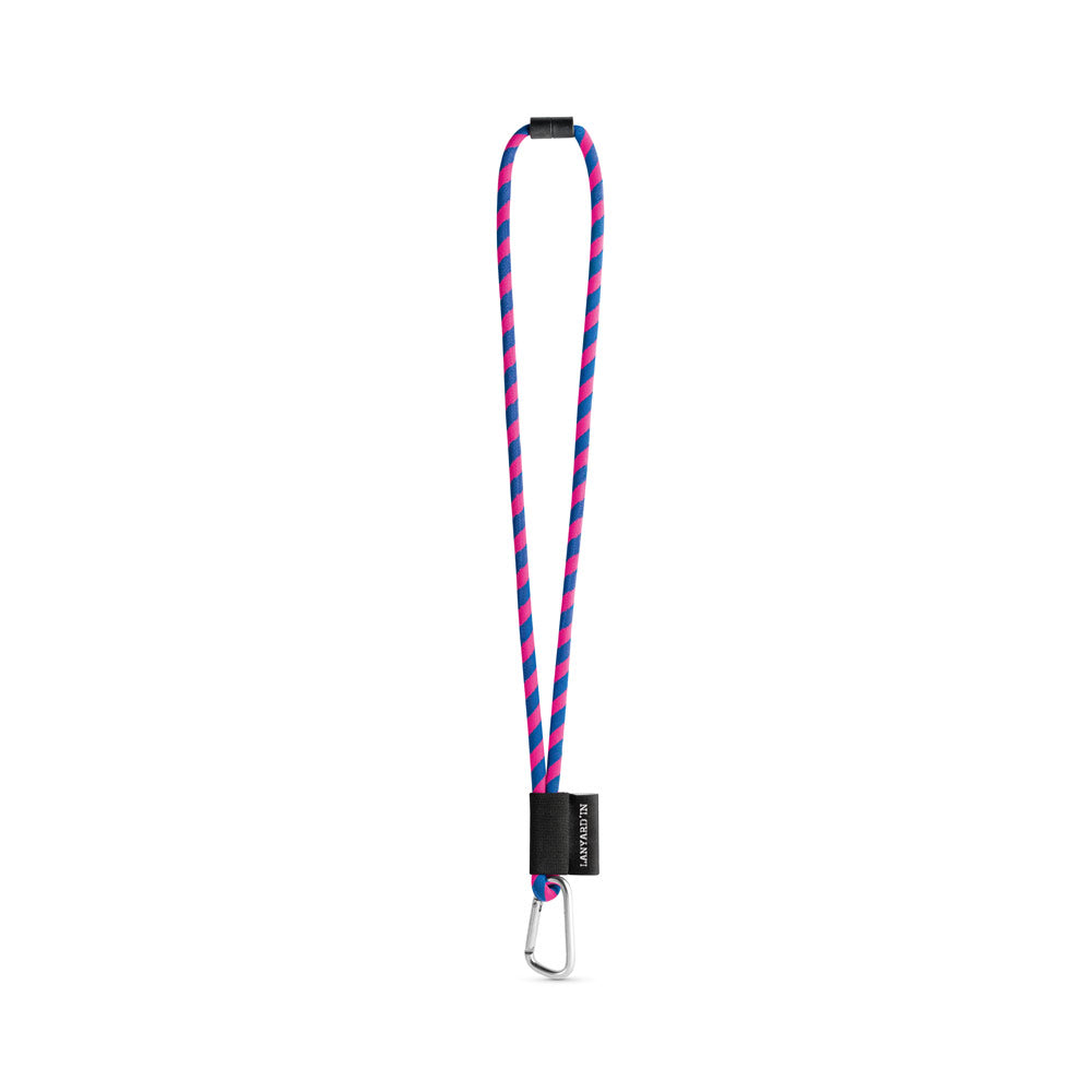 Set Lanyard Tube Long (Ø 7 Mm) With D-Shape Carabiner 55 Mm And Safety Lock Ø 7 Mm