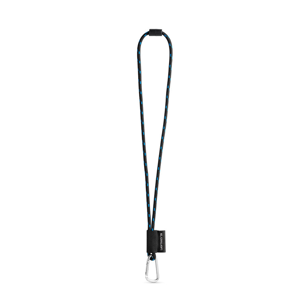 Set Lanyard Nautic Long (Ø 7 Mm) With D-Shape Carabiner 55 Mm And Safety Lock Ø 7 Mm