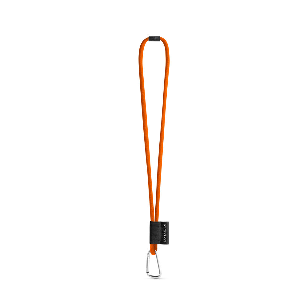 Set Lanyard Tube Long (Ø 7 Mm) With D-Shape Carabiner 55 Mm And Safety Lock Ø 7 Mm