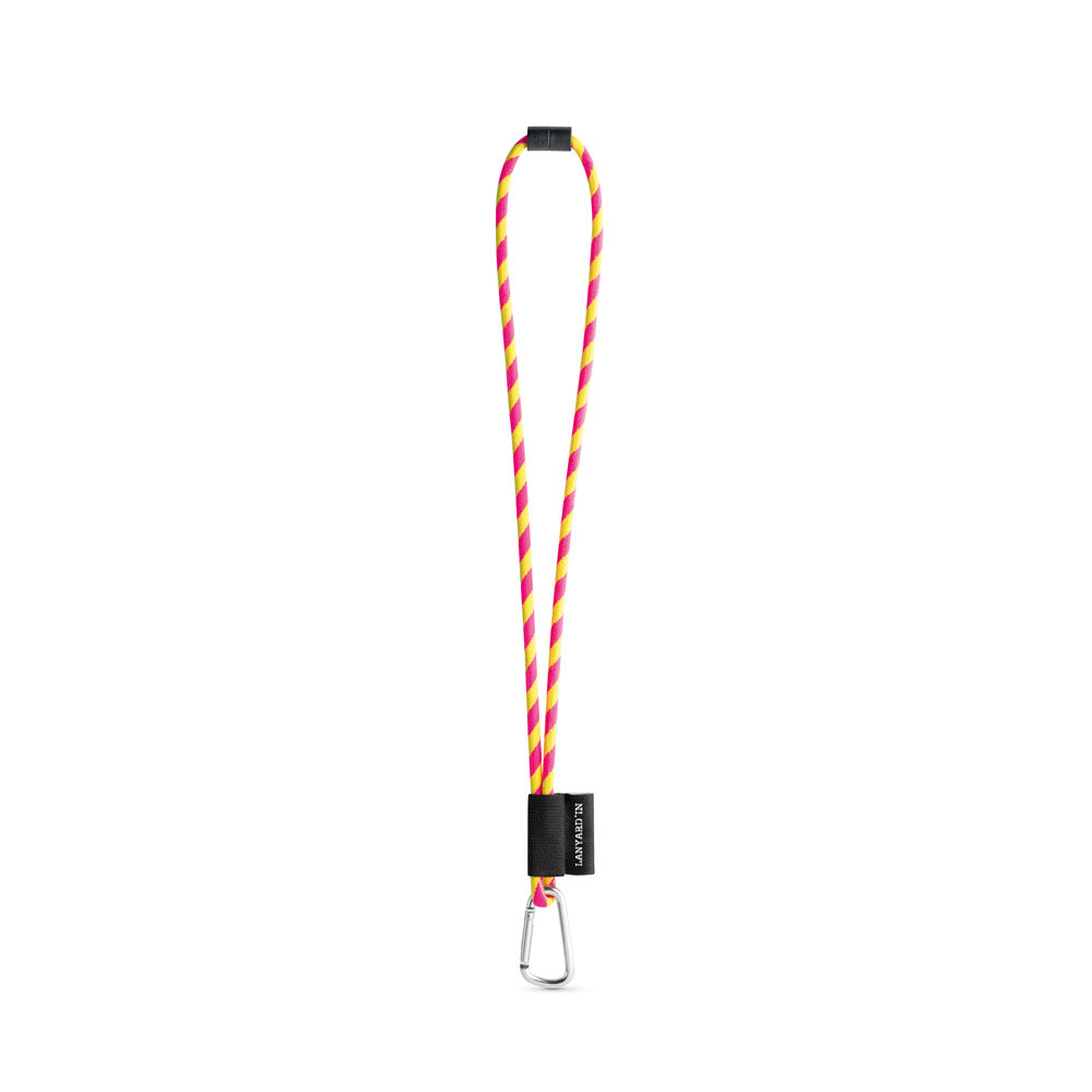 Set Lanyard Tube Long (Ø 7 Mm) With D-Shape Carabiner 55 Mm And Safety Lock Ø 7 Mm