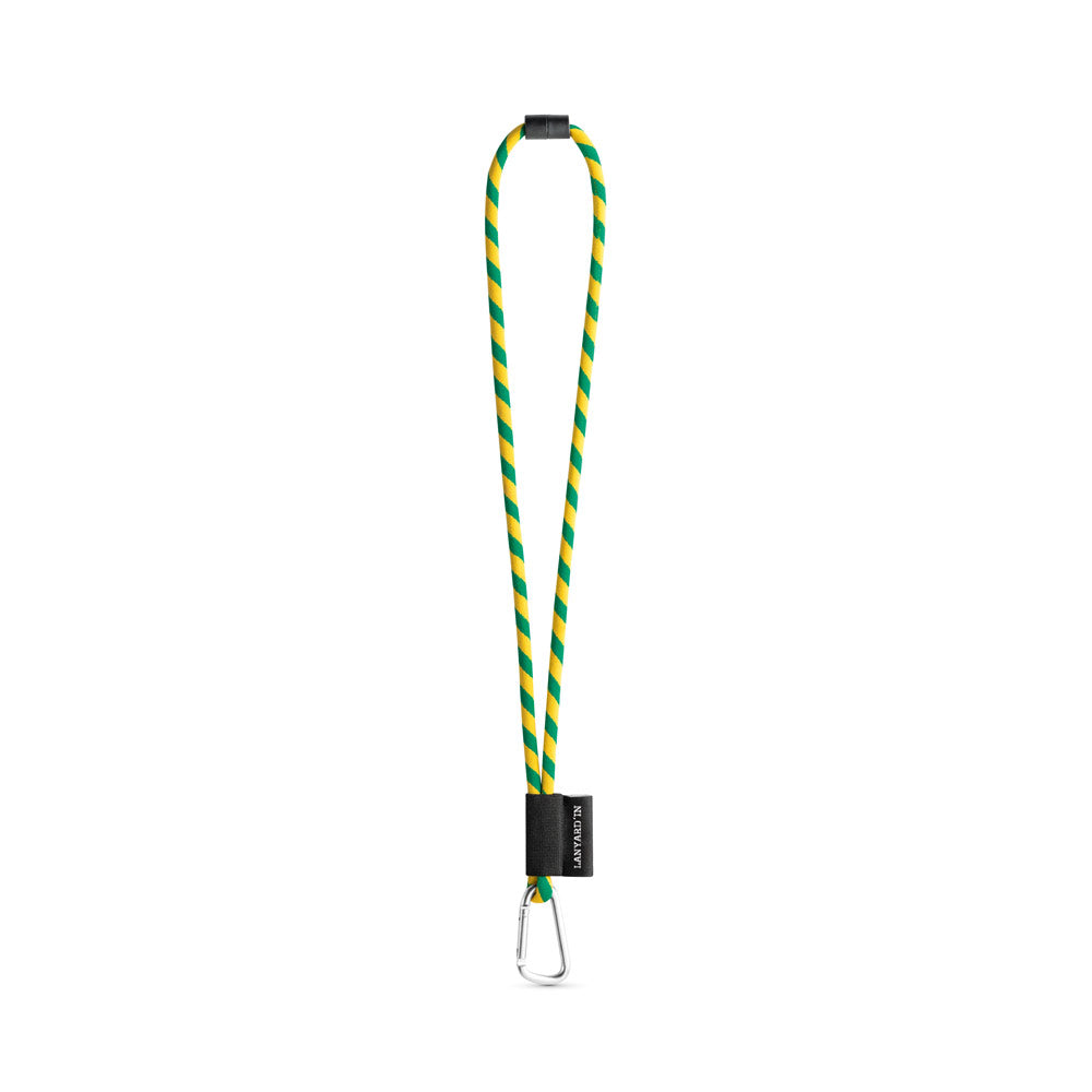 Set Lanyard Tube Long (Ø 7 Mm) With D-Shape Carabiner 55 Mm And Safety Lock Ø 7 Mm