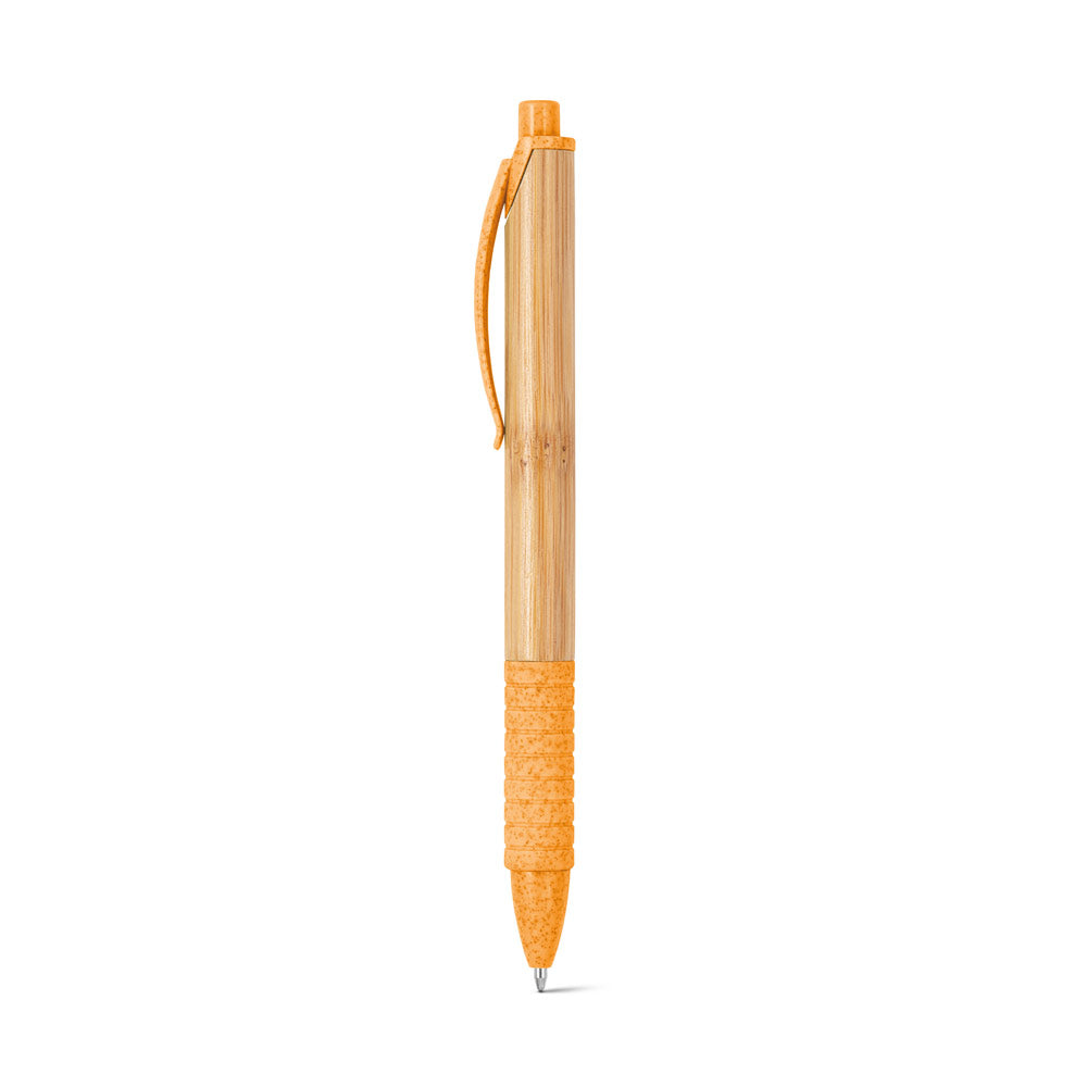 Kuma. Bamboo Ball Pen With Non-Slip Clip
