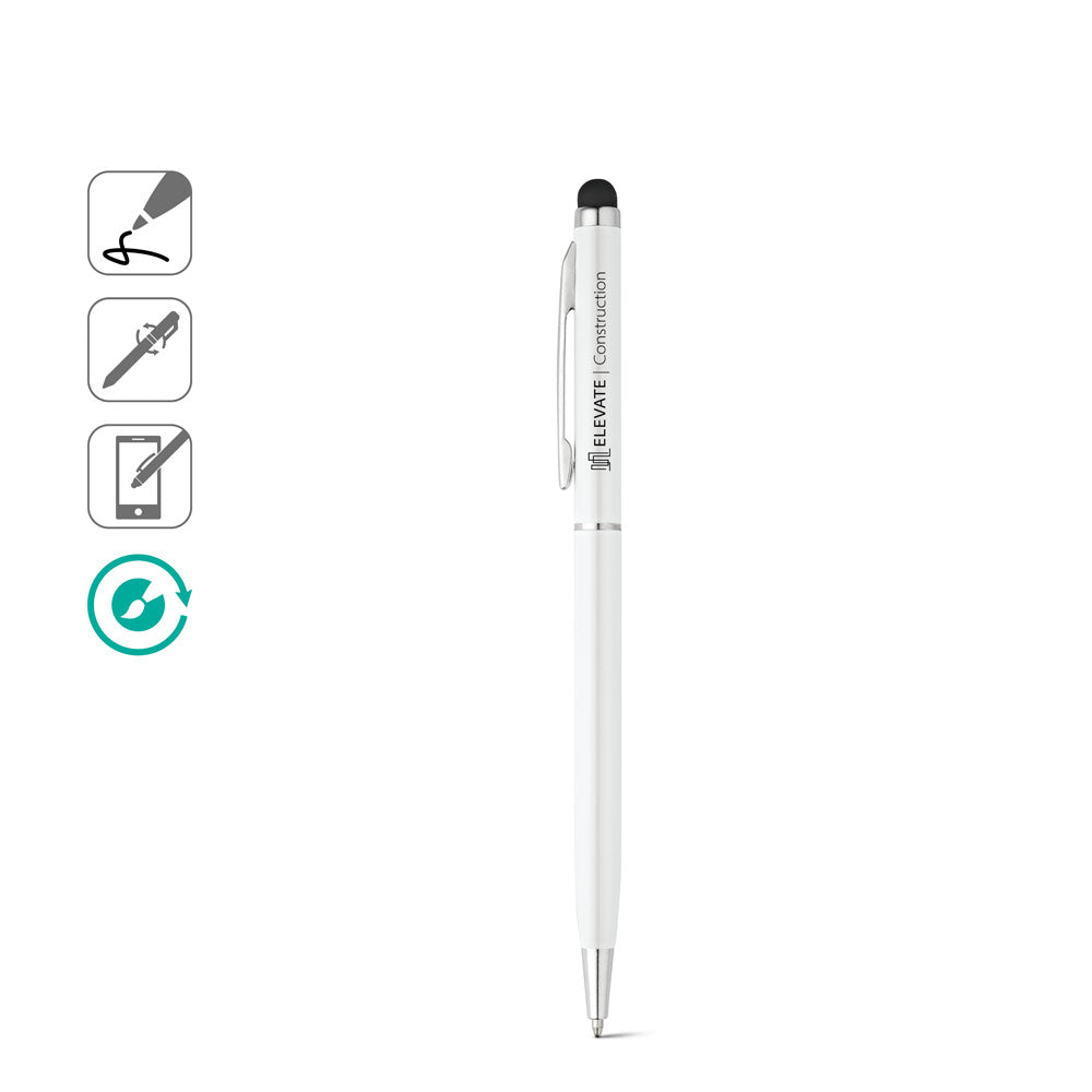 Zoe Bk. Ball Pen With Touch Tip In Aluminium