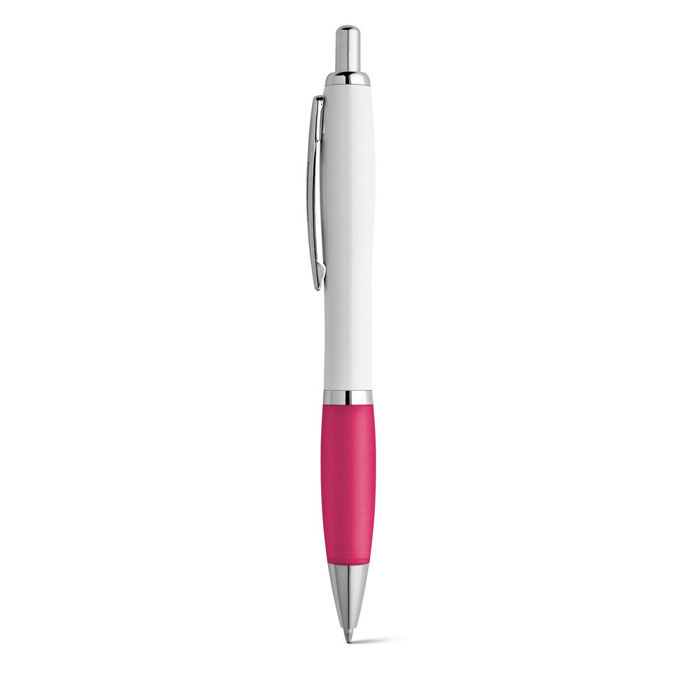 Move Bk. Abs Ball Pen With Clip And Metal Trim