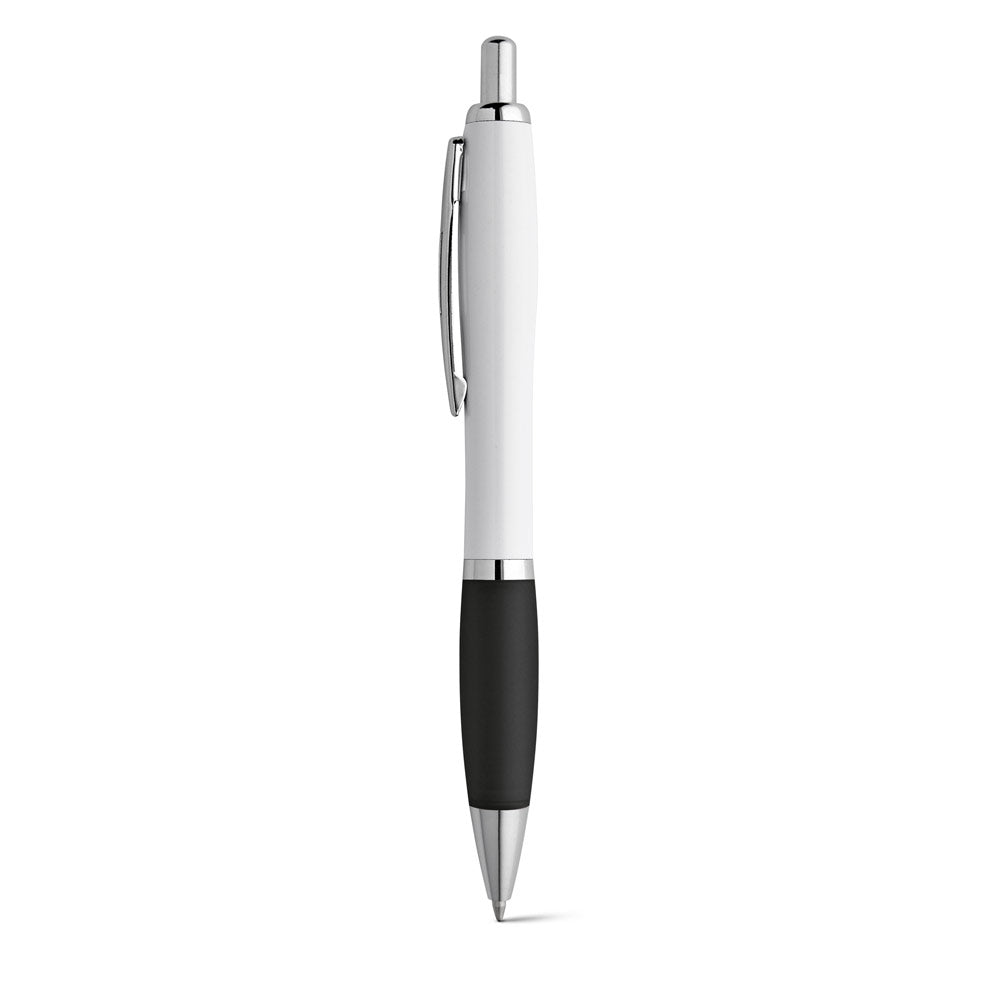Move Bk. Abs Ball Pen With Clip And Metal Trim