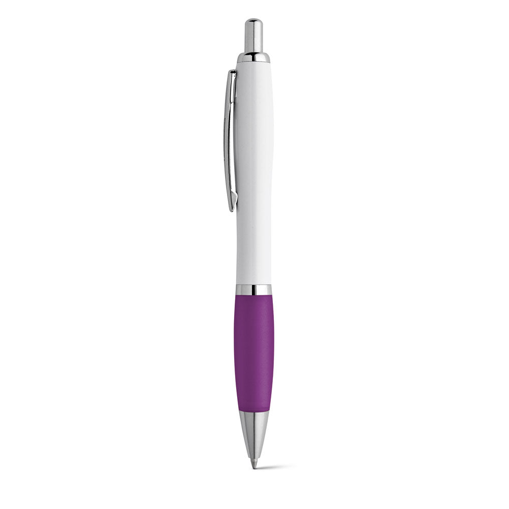 Move Bk. Abs Ball Pen With Clip And Metal Trim