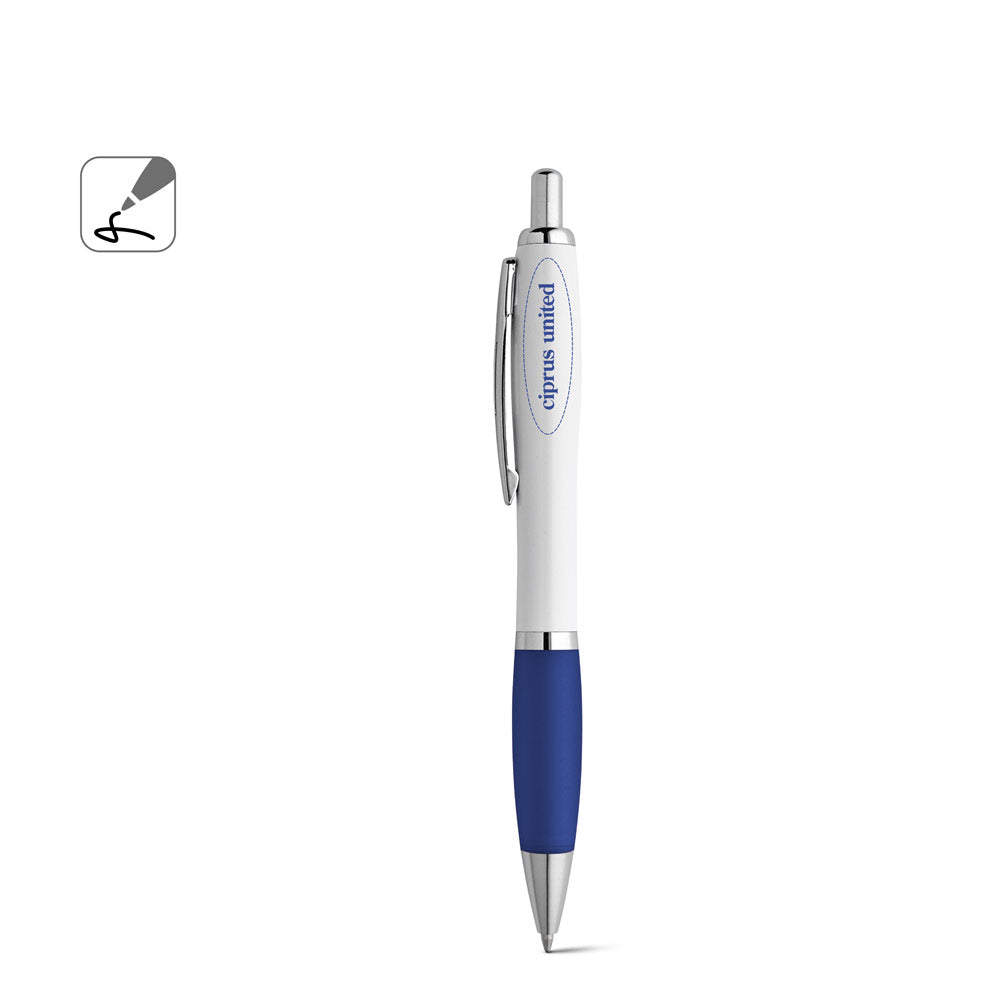 Move Bk. Abs Ball Pen With Clip And Metal Trim