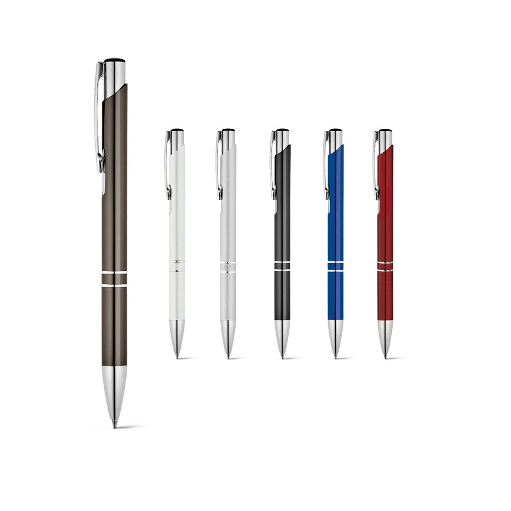 Beta Bk. Aluminium Ball Pen With Clip