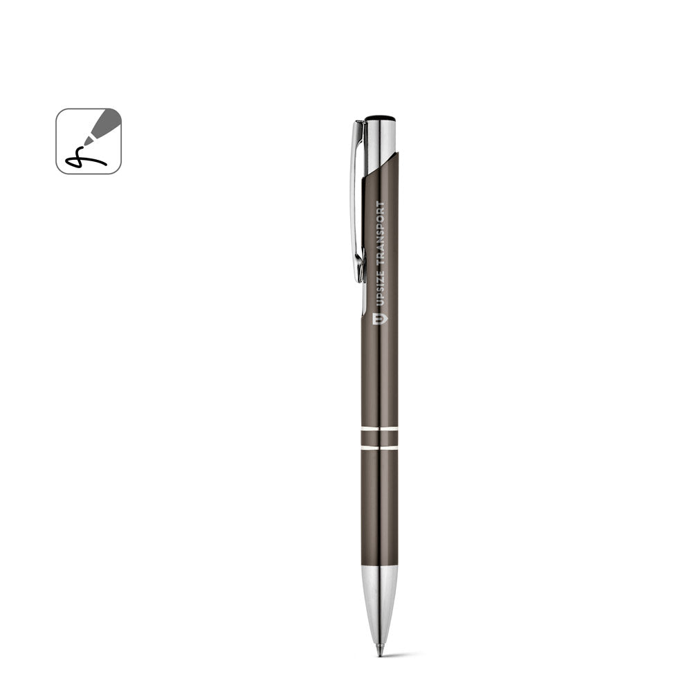 Beta Bk. Aluminium Ball Pen With Clip