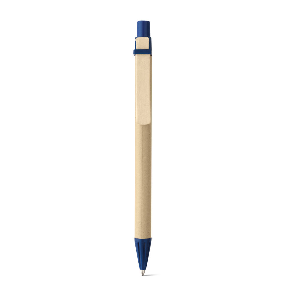 Nairobi. Kraft Paper Ball Pen With Wooden Clip