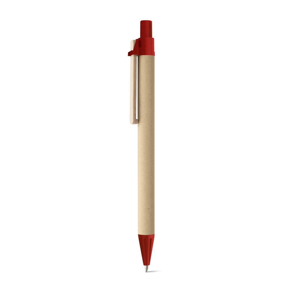 Nairobi. Kraft Paper Ball Pen With Wooden Clip