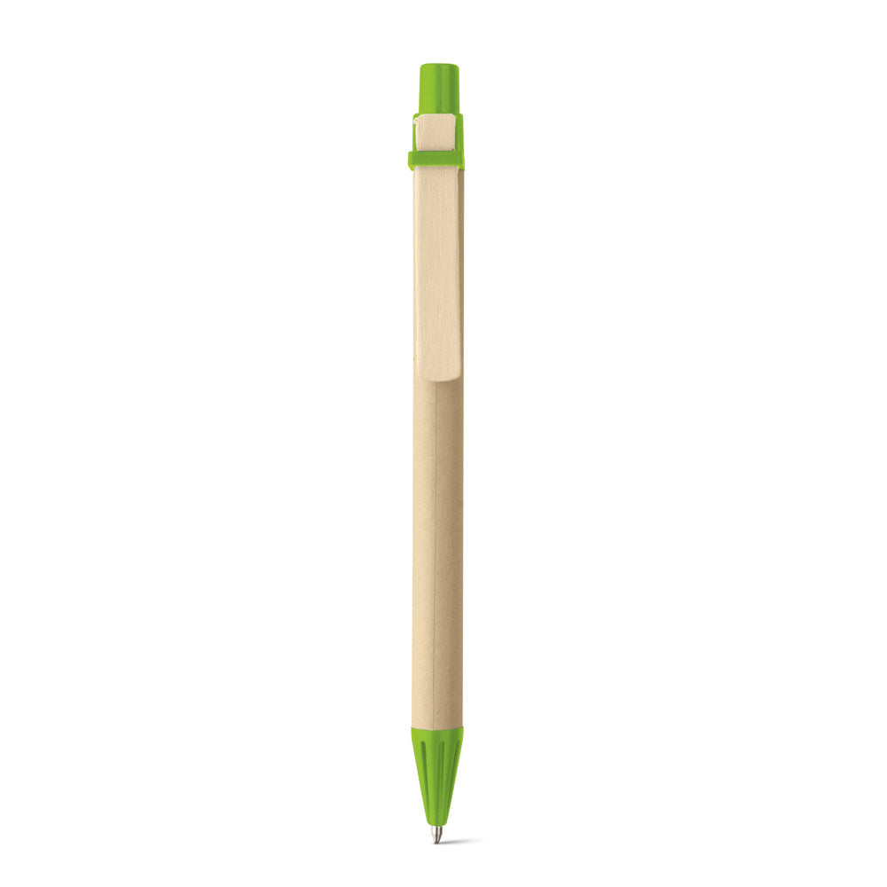 Nairobi. Kraft Paper Ball Pen With Wooden Clip