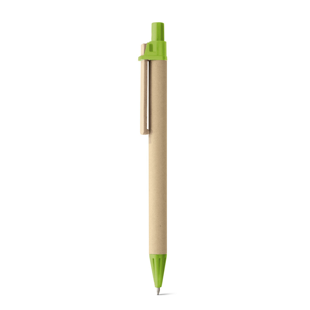 Nairobi. Kraft Paper Ball Pen With Wooden Clip