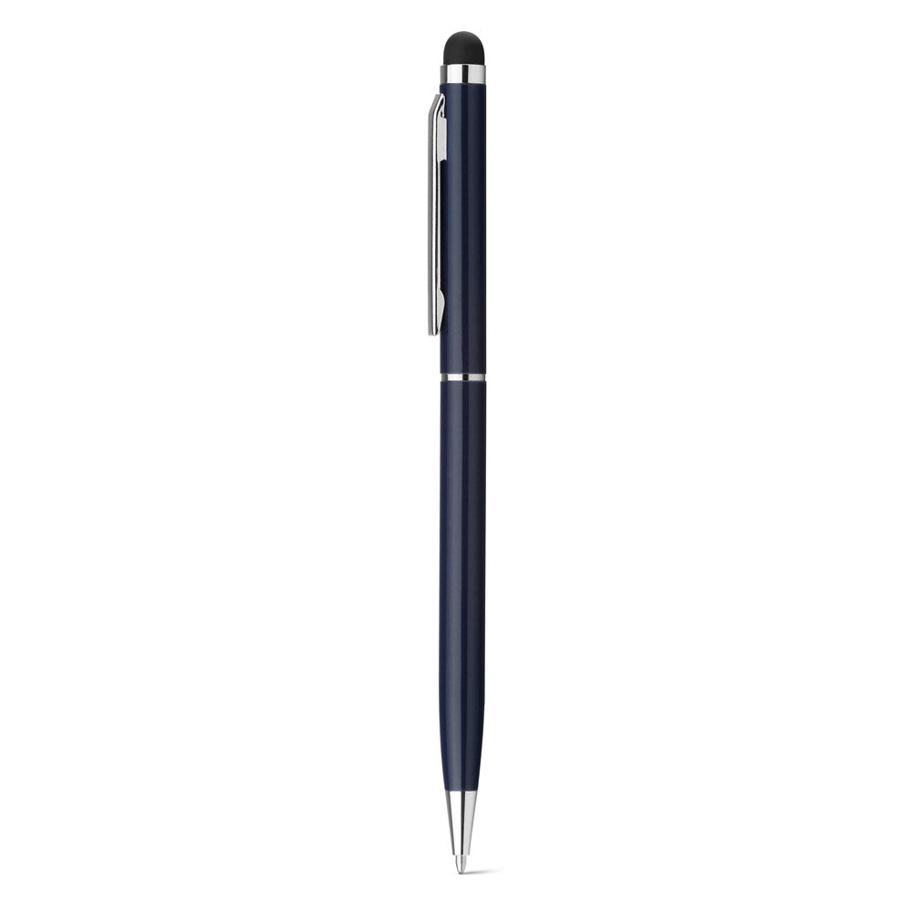 Zoe. Aluminium Ball Pen With Twist Mechanism And Touch Tip