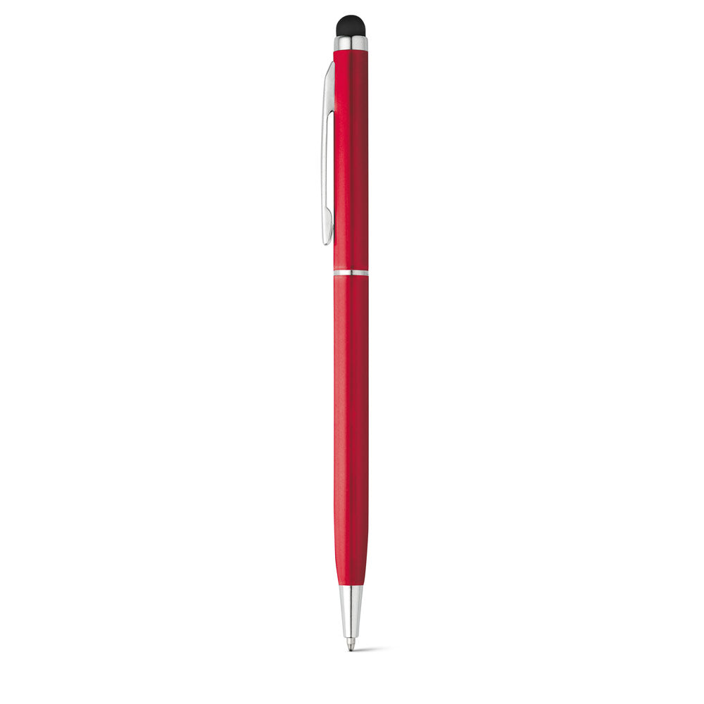 Zoe. Aluminium Ball Pen With Twist Mechanism And Touch Tip