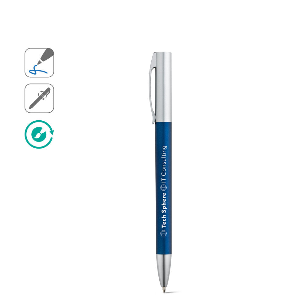 Elbe. Twist Action Ball Pen With Metal Clip