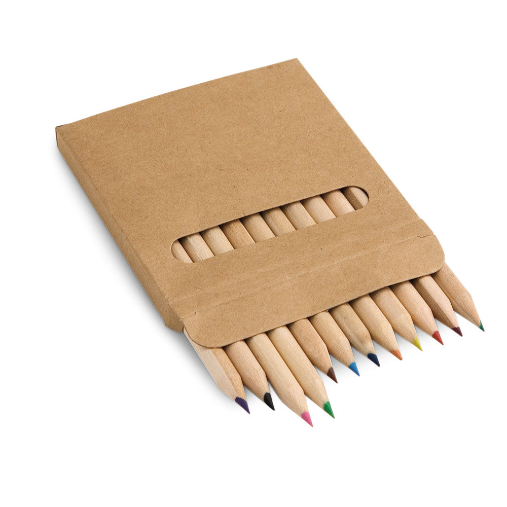 Coloured. Pencil Box With 12 Coloured Pencils
