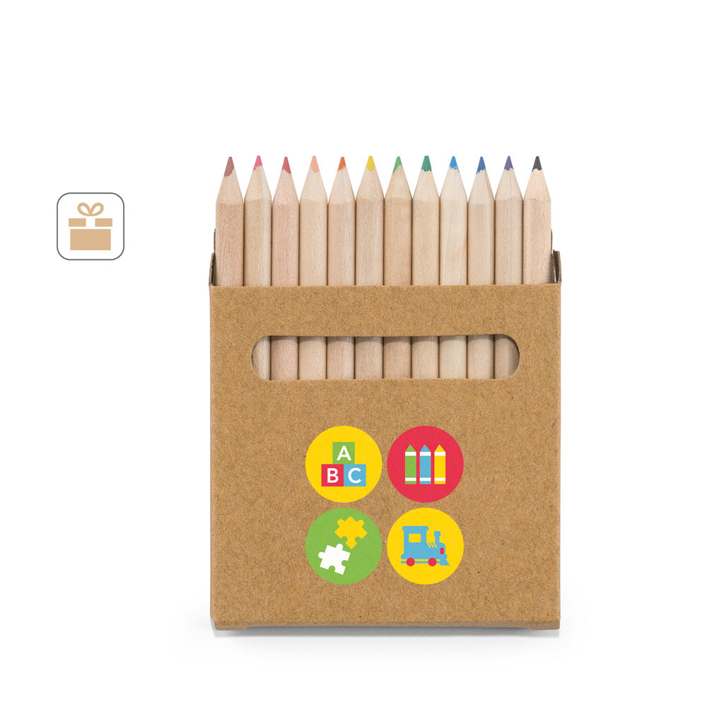 Coloured. Pencil Box With 12 Coloured Pencils