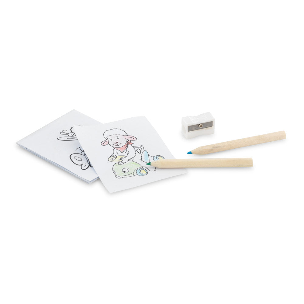 Anim. Colouring Set With Colouring Pencils