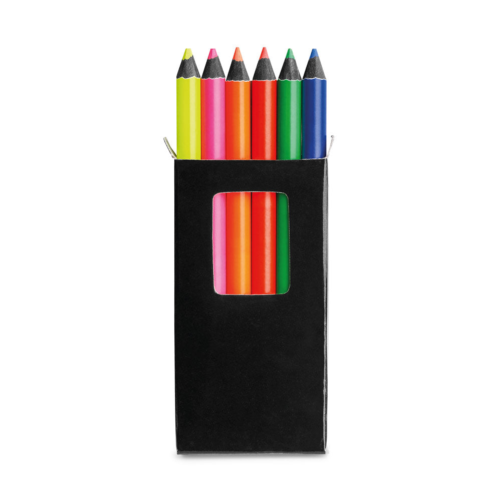 Memling. Pencil Box With 6 Coloured Pencils
