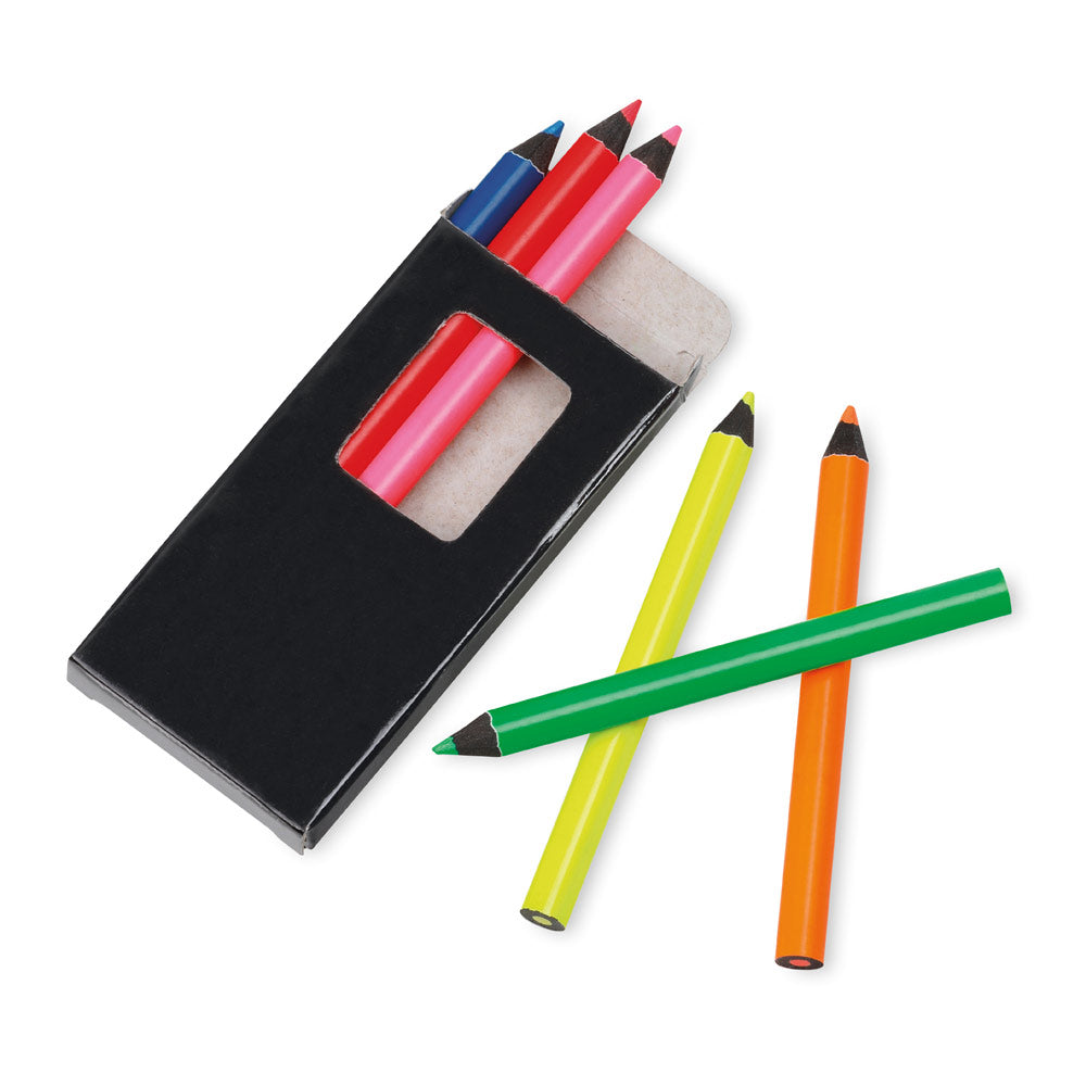 Memling. Pencil Box With 6 Coloured Pencils