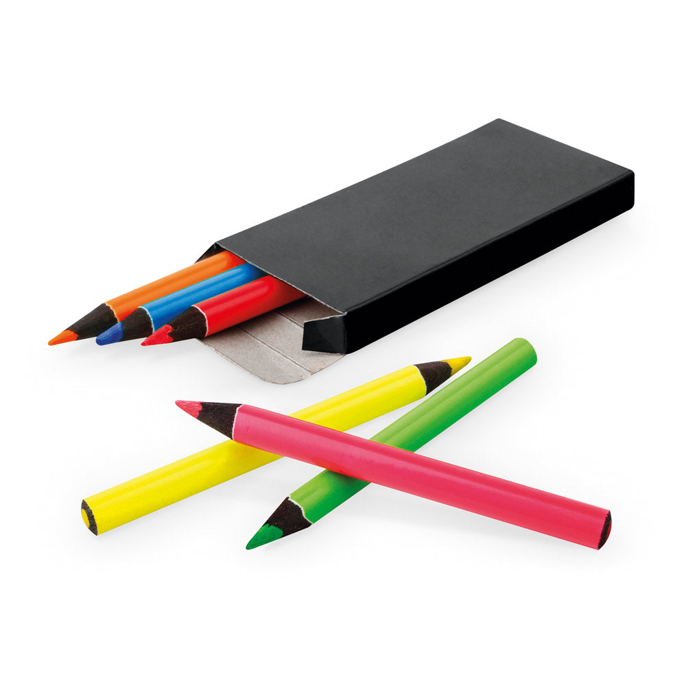 Memling. Pencil Box With 6 Coloured Pencils