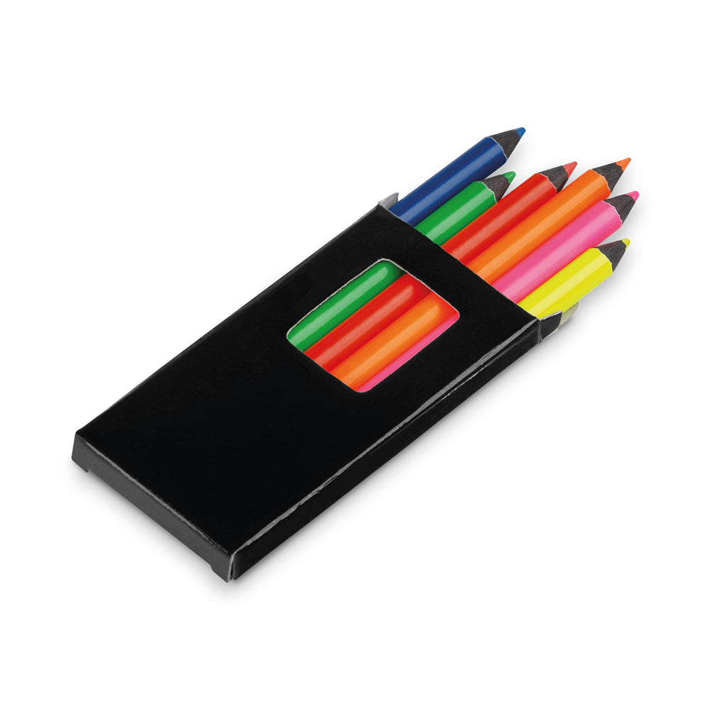Memling. Pencil Box With 6 Coloured Pencils
