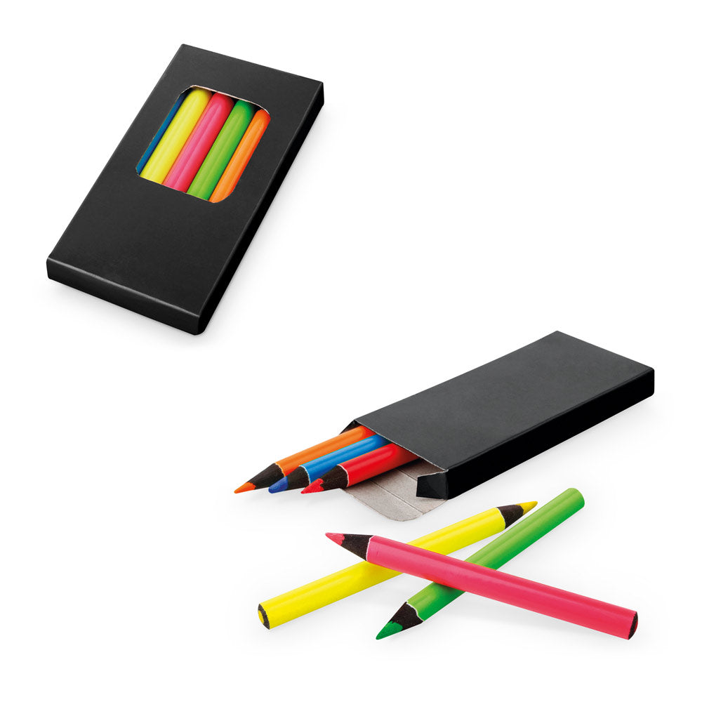Memling. Pencil Box With 6 Coloured Pencils