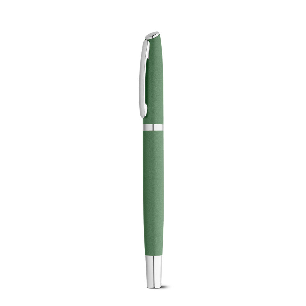Re-Lando-Set. Roller And Ball Pen Set With Recycled Aluminium (100% Ral) Body