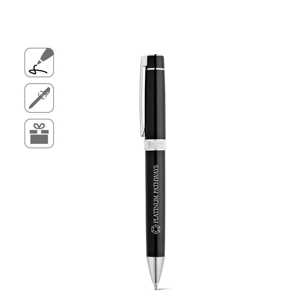 Douro. Metal Rollerball And Ballpoint Set With Clip