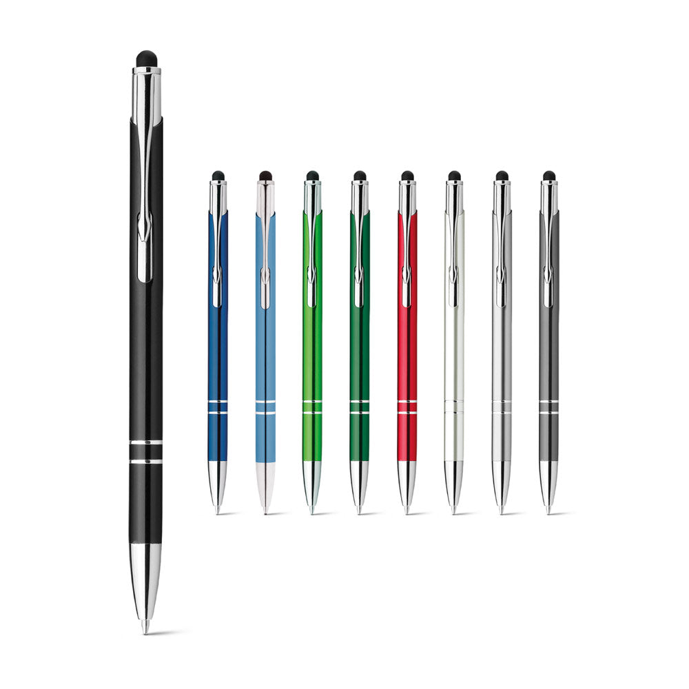 Galba. Aluminium Ball Pen With Touch Tip And Clip
