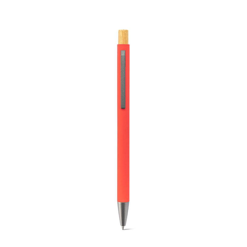 Zylen. Ballpoint Pen In Recycled Aluminum (100% Ral), With Rubber Finish
