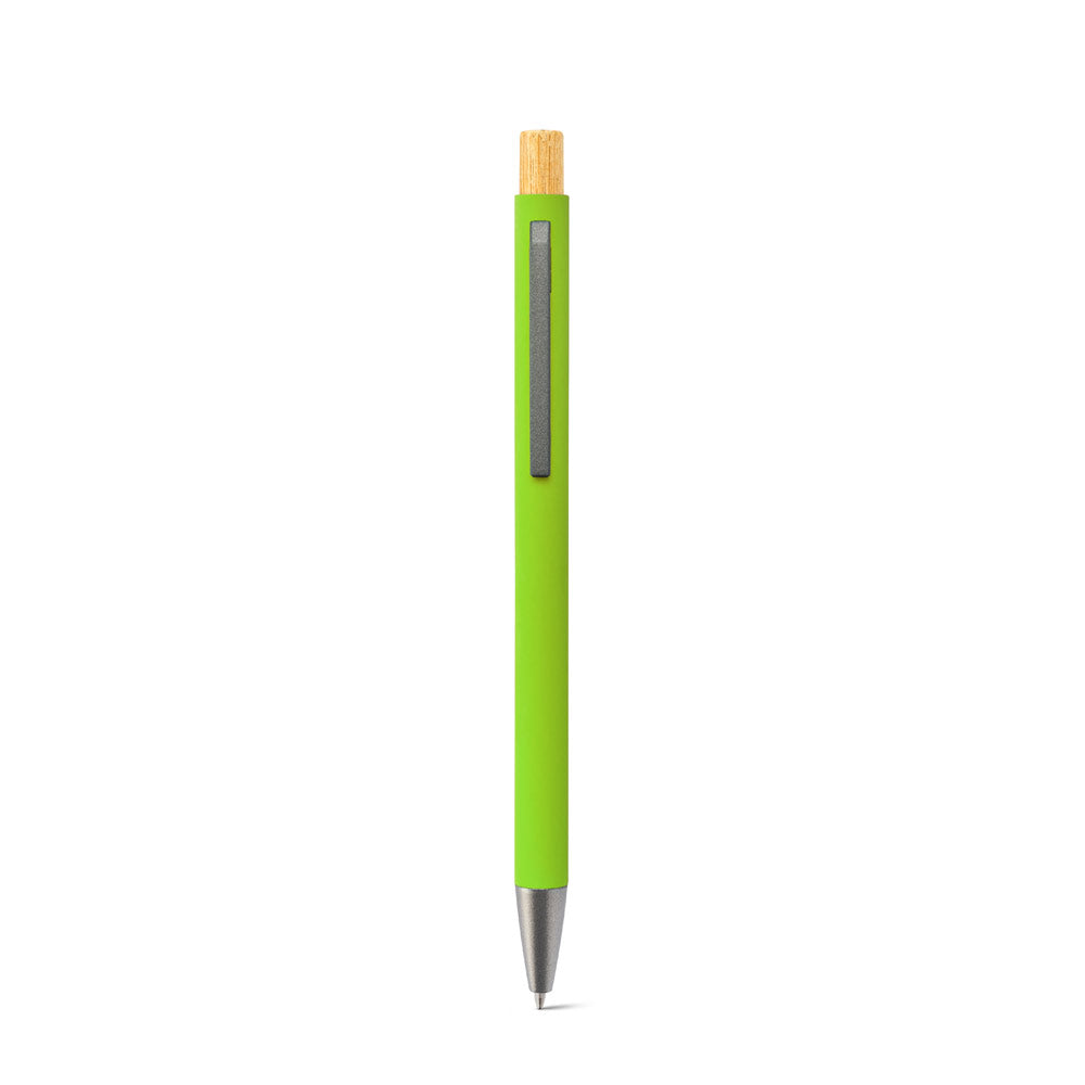 Zylen. Ballpoint Pen In Recycled Aluminum (100% Ral), With Rubber Finish