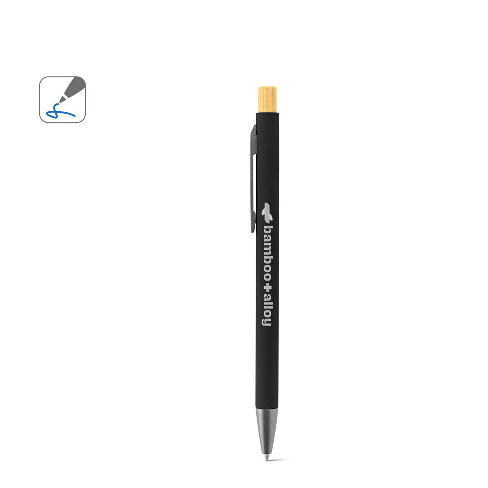 Zylen. Ballpoint Pen In Recycled Aluminum (100% Ral), With Rubber Finish