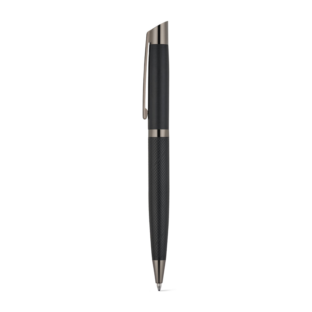 Kingsley. Set Comprising 1 Ballpoint Pen And 1 Rollerball Pen In Aluminium, With Blue Dokumental® Ink