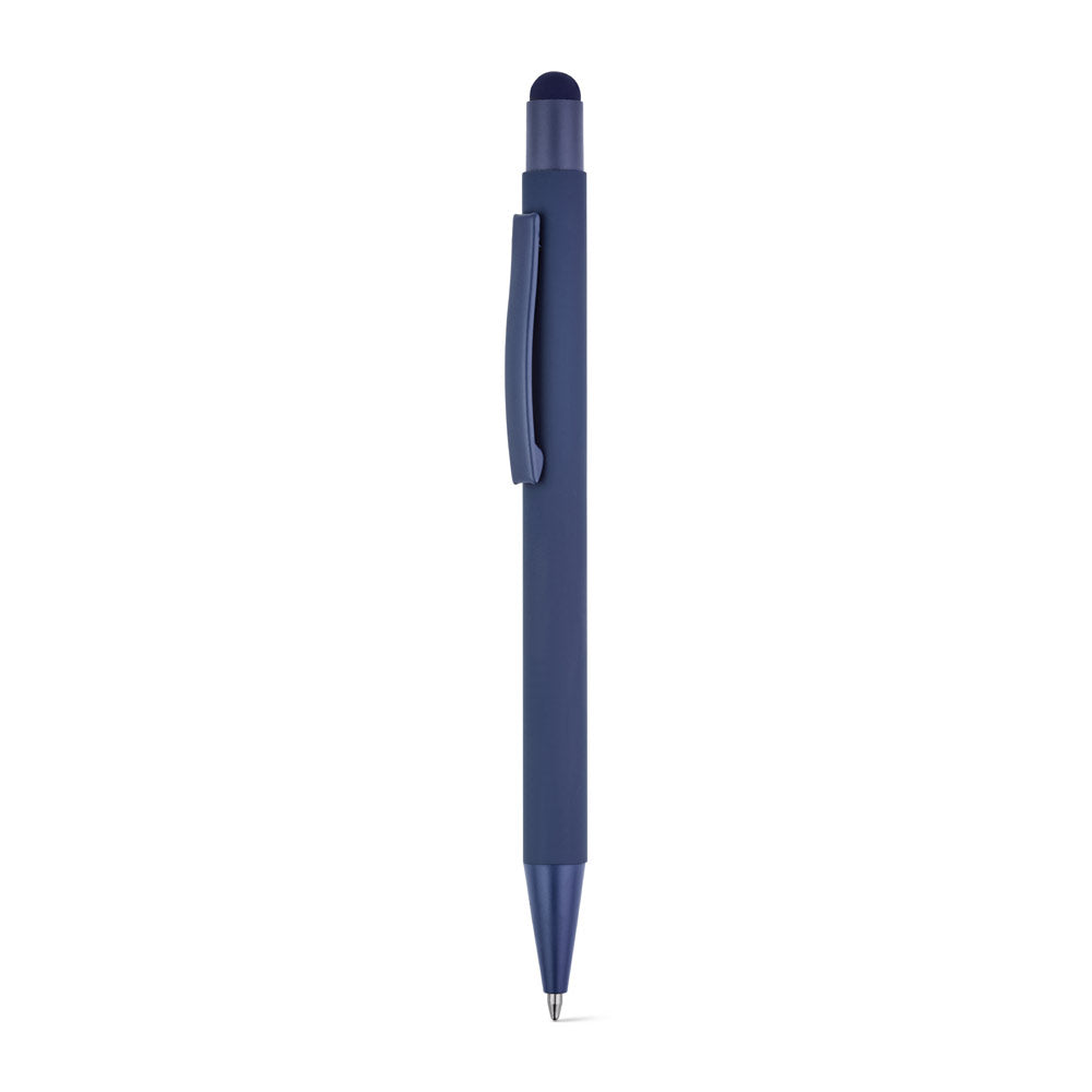 Clint Touch. Ballpoint Pen With A Modern Design Made From Recycled Aluminum (100% Ral), With A Rubber Finish