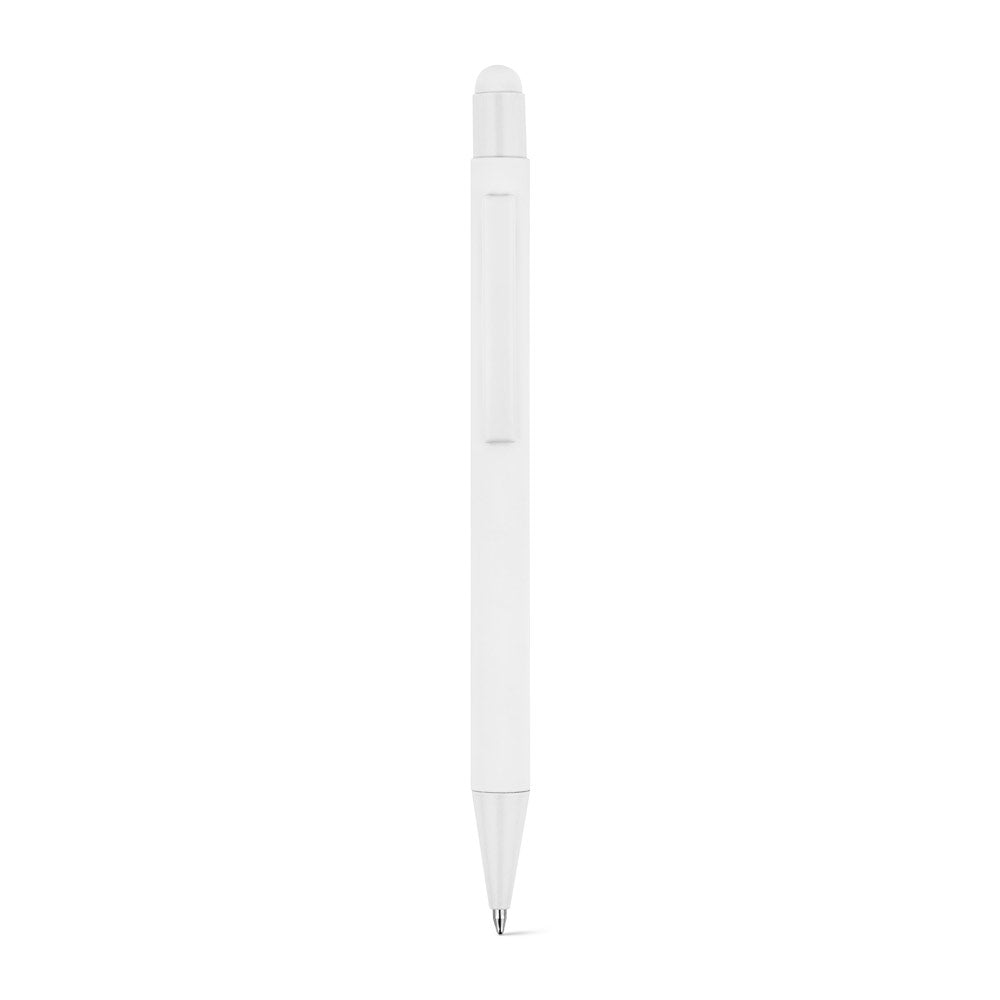 Clint Touch. Ballpoint Pen With A Modern Design Made From Recycled Aluminum (100% Ral), With A Rubber Finish