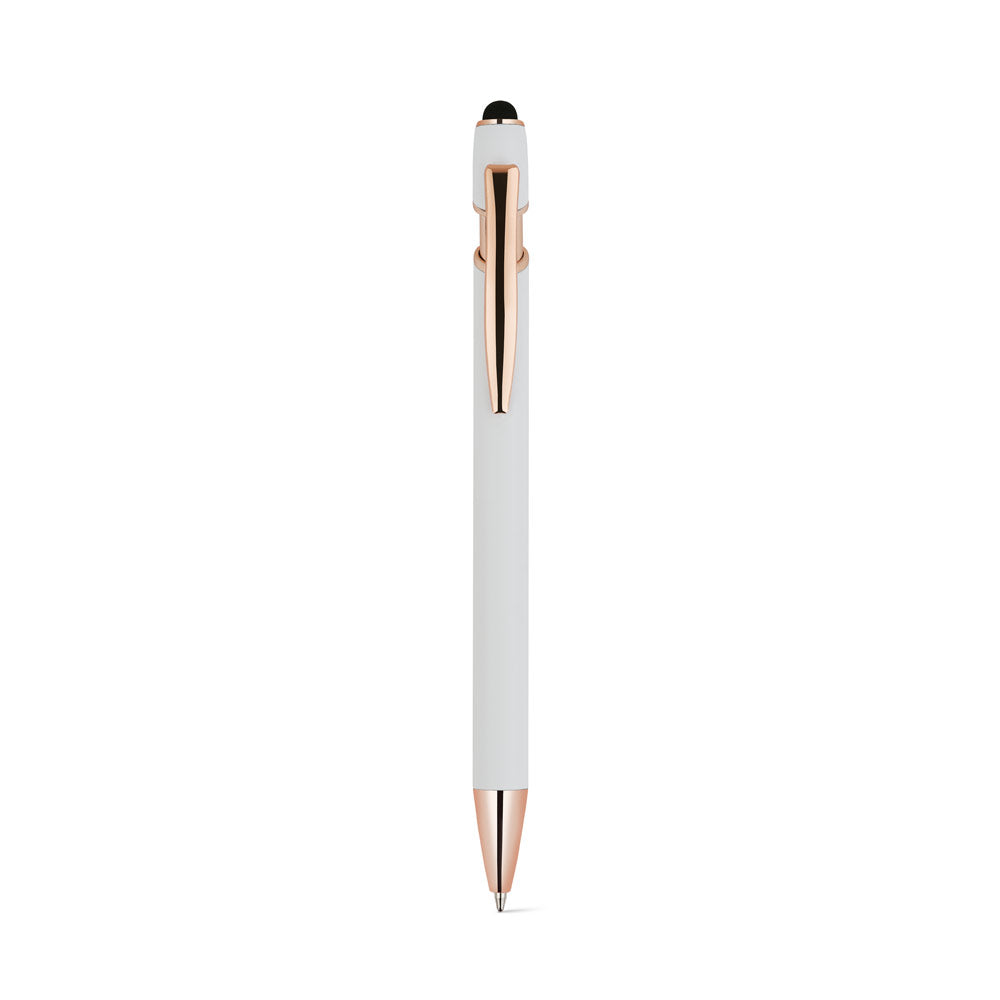 Neil Rose. Ballpoint Pen Made From Recycled Aluminium (100% Ral), With A Matt Finish And Blue Ink