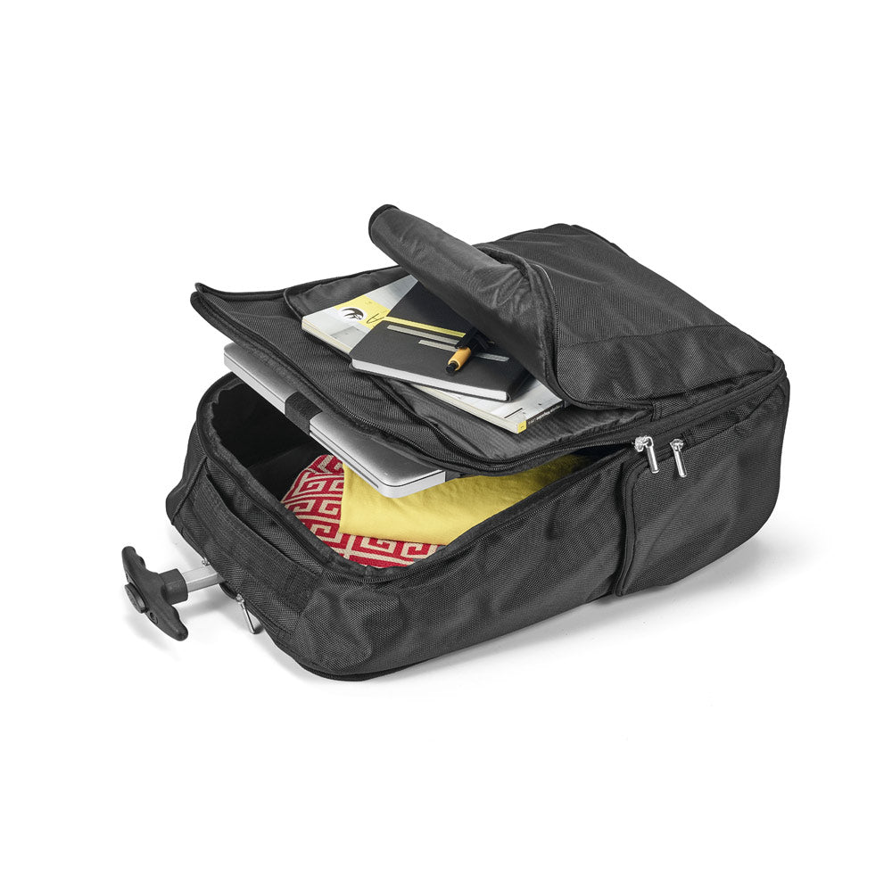 Avenir. 17" Laptop Trolley Backpack In 1680D And 300D Polyester