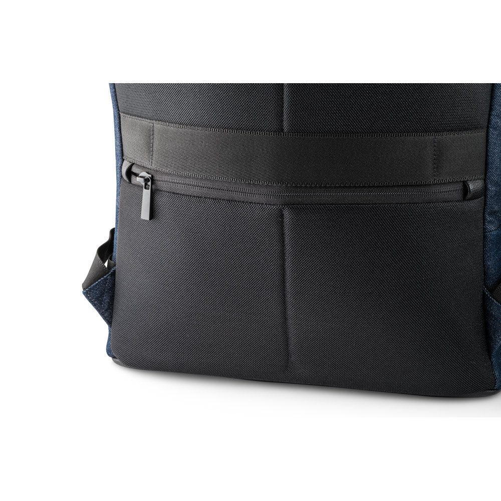 Divergent Backpack I. 15'6" Laptop Backpack In Denim And Pu