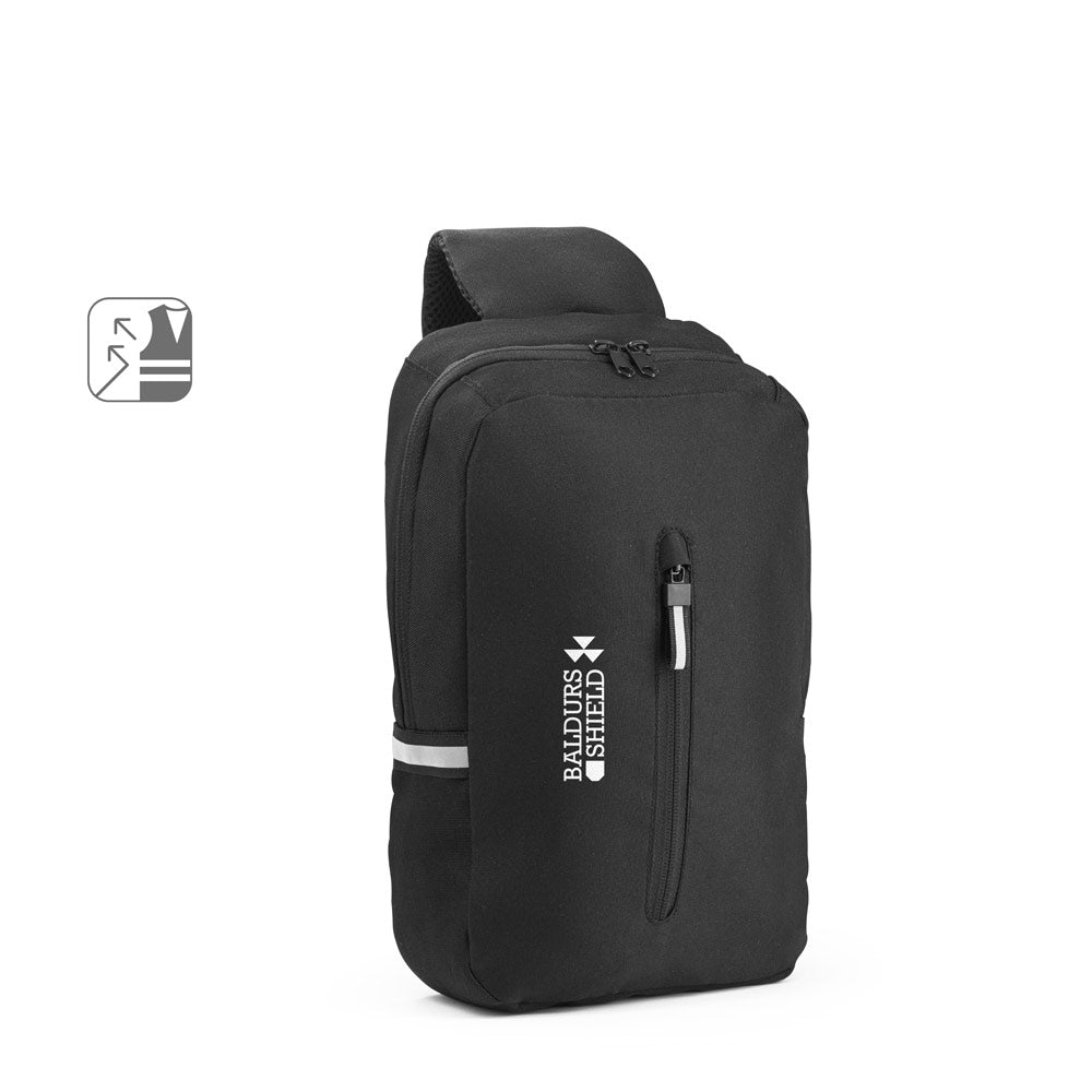 Delfos. 300D Recycled Polyester And 600D Recycled Polyester Single Strap Backpack, With 210D Recycled Polyester Lining