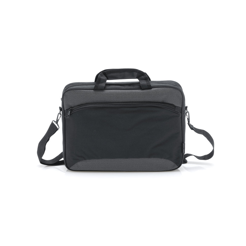 Santana. 15'6" Laptop Briefcase In 2 Tone 600D And 300D Polyester