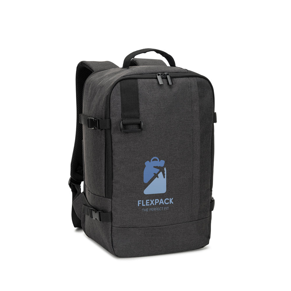 Cies. Backpack Made From High-Density 600D Recycled Polyester, Meeting Airline Size Requirements