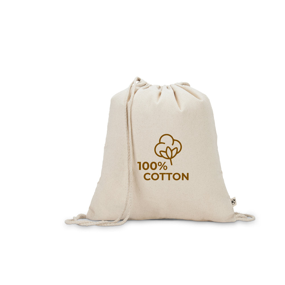 Maiorca. 100% Recycled Cotton Drawstring Bag(180 G/M²)