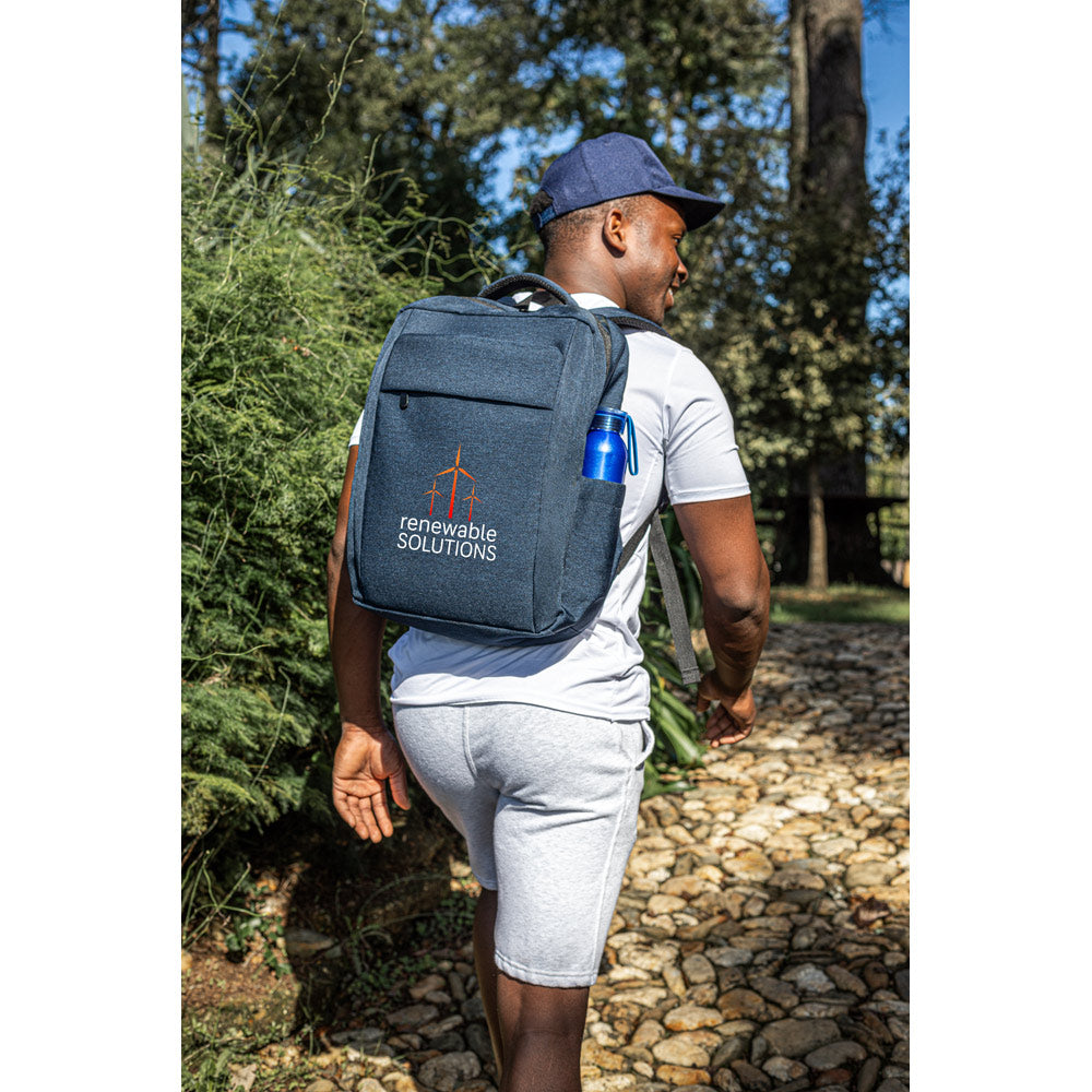 Coventry. 15.6" Fully Padded Laptop Backpack In 300D Recycled High-Density Polyester And 210D Recycled Polyester Lining