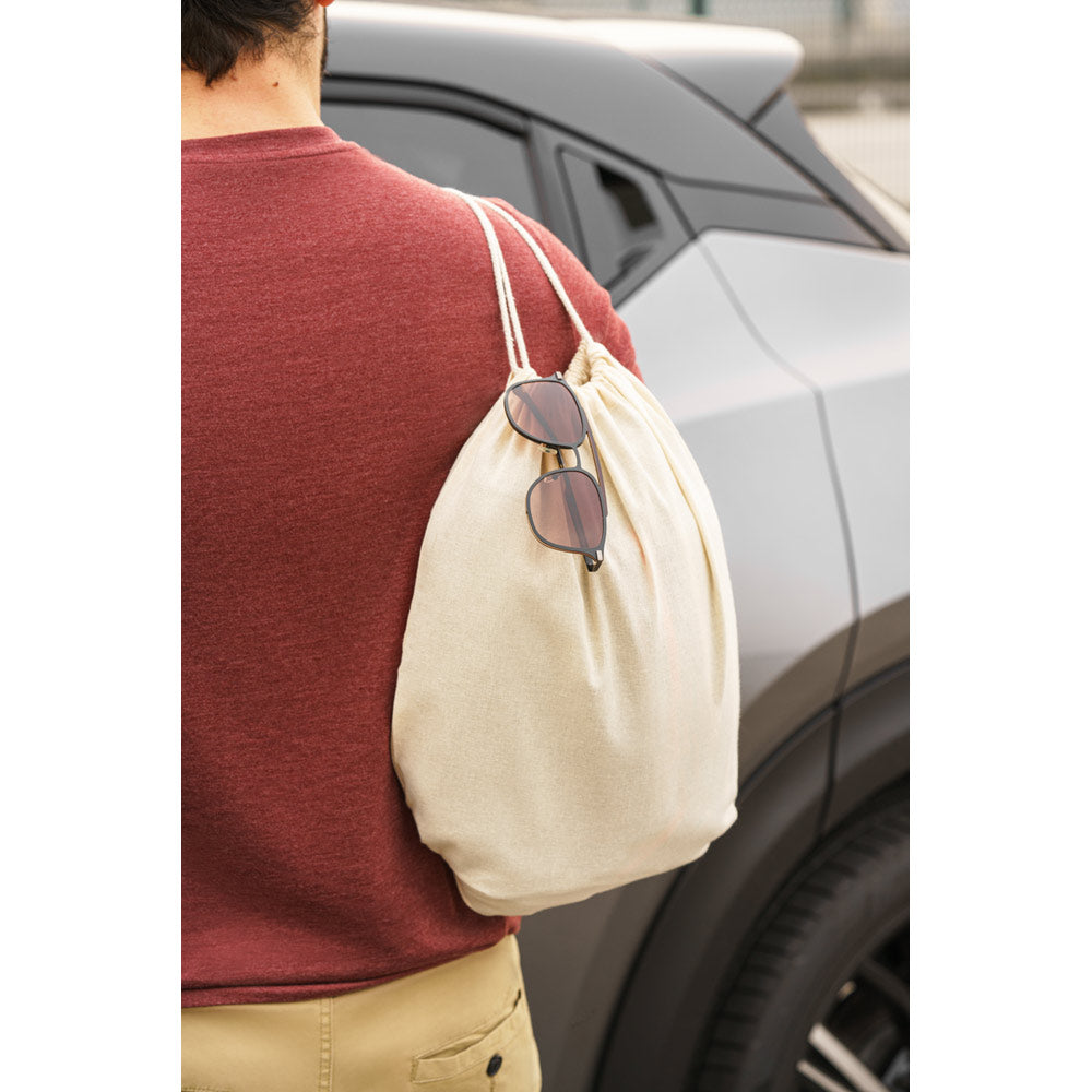 Dahab. 100% Cotton Drawstring Bag (140 G/M²)