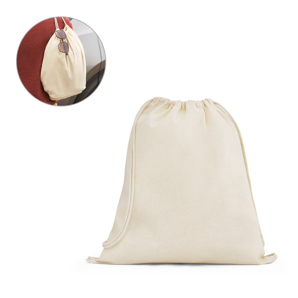 Dahab. 100% Cotton Drawstring Bag (140 G/M²)